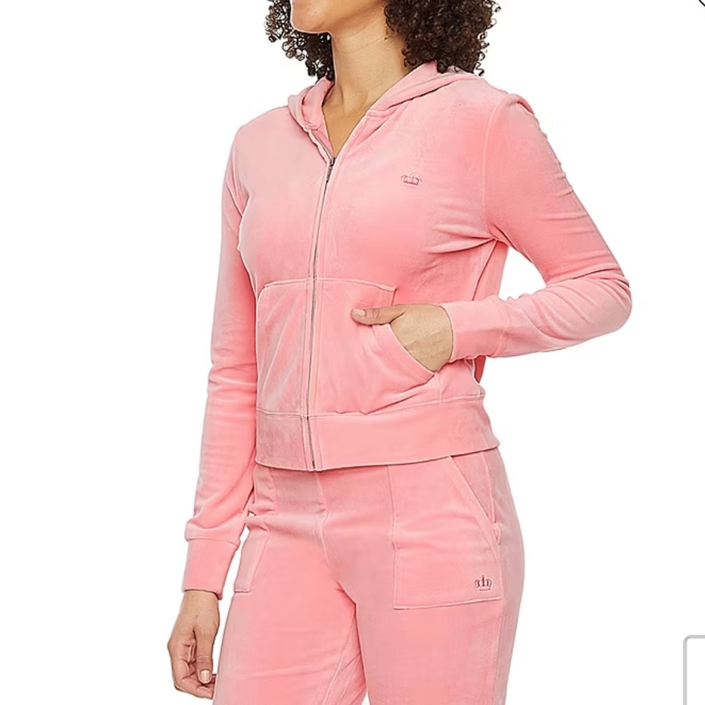 Juicy By Juicy Couture Womens Midweight  Track Jacket and Pants Set